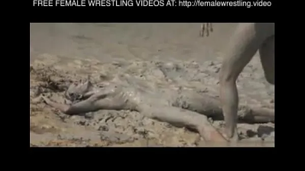 Hot Girls wrestling in the mud cool Clips