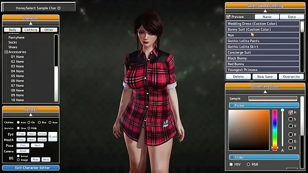 Honey Select Création du personnage: MILF clips sympas