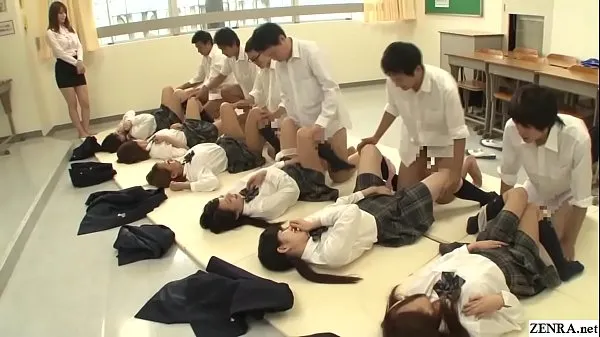 Hot JAV synchronized missionary sex led by teacher cool Clips