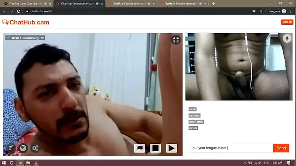 Hot Man eats pussy on webcam seje klip