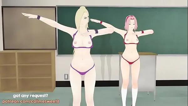 Hot Sakura and Ino MMD: Shake it Off kule klipp