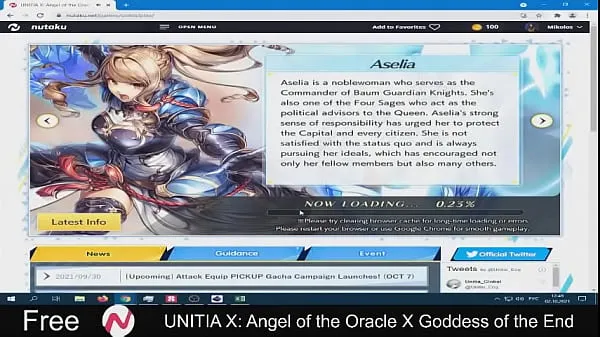 UNITIA X : Ange de l'Oracle X Déesse de la Fin clips sympas