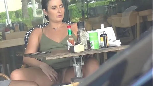 Hot Cheating Wife Part 3 - Hubby films me outside a cafe Upskirt Flashing and having an Interracial affair with a Black Man cool Clips