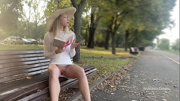 Hot My wife is flashing her pussy to people in park. No panties in public cool Clips