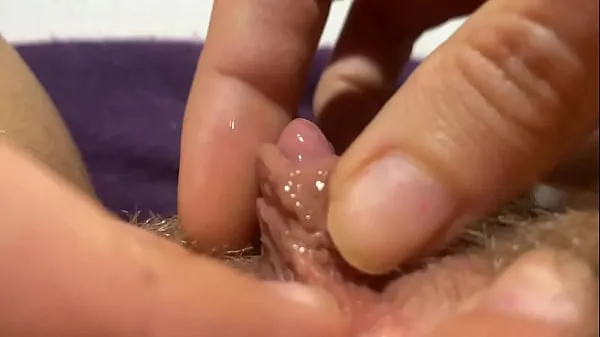 Hot huge clit jerking orgasm extreme closeup seje klip
