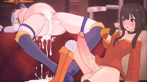 Hot Aqua Gets Pounded (KonoSuba Futa Animation cool Clips
